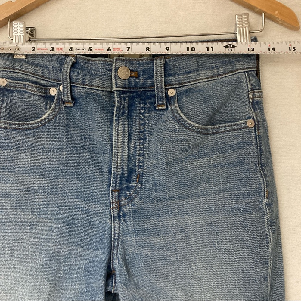Madewell Women’s Blue Ankle Cropped Jeans Distressed Details Sz 25 - Picture 11 of 16